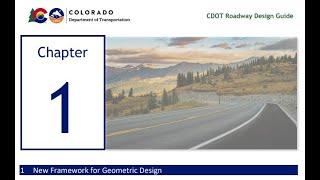 CDOT TETP Insights: 2023 RDG Chapter 1 - New Framework for Geometric Design