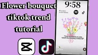 Flower language tiktok trend tutorial | flower language capcut template | name bouquet tiktok tut