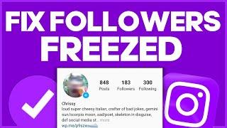 INSTAGRAM NOT SHOWING FOLLOWERS | How To Fix Instagram Follower Count Stuck Freeze 2023