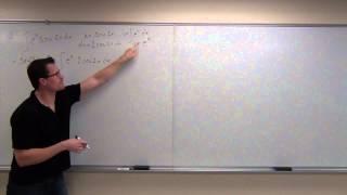 Calculus 2 Lecture 7.1:  Integration By Parts