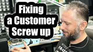 Fixing a Customer Screw up. Nintendo Switch Repair.