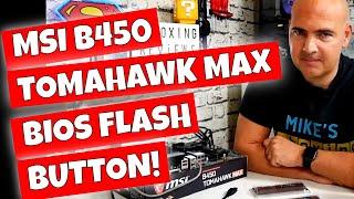 How To Use USB BIOS Flash Back MSI B450 Tomahawk MAX Motherboard