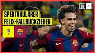 Felix-Fallrückzieher! Barca bringt sich in Clasico-Form: FC Cadiz - FC Barcelona 0:1 | LaLiga | DAZN