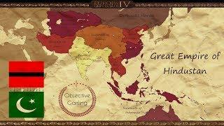 EU IV - Indian Emperor of China - Hindustan - Timelapse