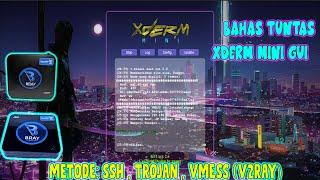 Cara Menggunakan XDERM MINI GUI Secara Lengkap Metode ssh Trojan dan Vmess