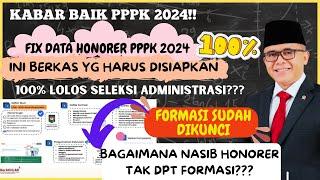 KABAR GENBIRASELEKSI PPPK 2024 DIMULAICEK BERKAS DATA HONORER  WAJIB DISIAPKANSIAPKAN SEKARANG