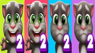 Green Gus Vs Purple Sugar Vs Blue Flip Vs Pink  Dot | My Talking Tom 2 Vs My Talking Baby Tom 2