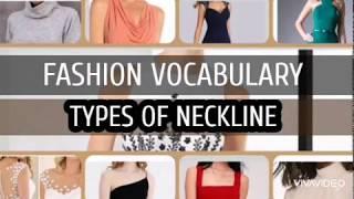 FASHION VOCABULARY |FASHION TERMINOLOGY|FASHION GLOSSARY||TYPES OF NECKLINE||