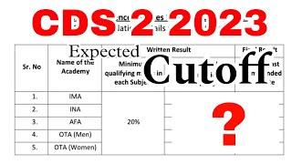 CDS 2 2023 Expected Cutoff | Cds 2023 Cutoff | CDS 2023 OTA Cutoff