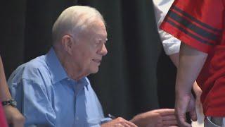 Jimmy Carter tells family he wants to stay alive long enough to vote for Harris