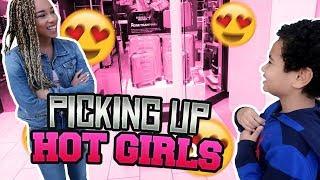 9 YEAR OLD KID PICKING UP HOT GIRLS!  HOW TO PICK UP GIRLS AT 9 YEARS OLD  - MindofRez -