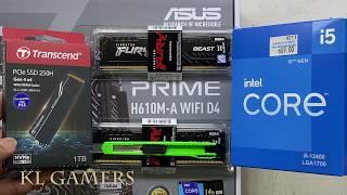 intel Core i5 12400 ASUS PRIME H610M-A WiFi D4 Transcend SSD 250H Desktop PC Build