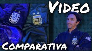 Camiseta Selección Argentina Suplente- Aeroready 2021 -vs - Aeroready 2022 (Comparativa)