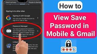 How to Know all password Saved in your Google account | How to view saved password on mobile (2023)