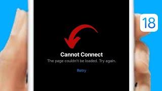 App Store Not Working: Cannot Connect The Page Couldn't Be Loaded. Try Again App Store | iOS 18