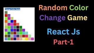 Random Color Change Game in Reactjs in Hindi #reactfrontend #random #gaming #webdevelopment #code