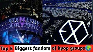 Biggest 5 kpop group fandom in the world||2021|Bts Army|Exo-L|Updated