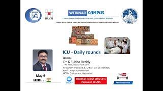 ICU Daily rounds: Dr Subba Reddy | WebinarCAMPUS #subbareddy