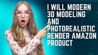 I will modern 3d modeling and photorealistic render amazon product