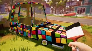 PAINTING THE PLAYER CAR | Hello Neighbor