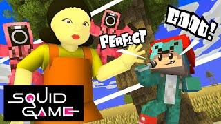 SQUID GAME VS FRIDAY NIGHT FUNKIN CHALLENGE - MINECRAFT ANIMATION