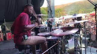 Konshens show your self Colombia 2018 Danx on drums