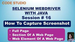 Selenium Webdriver with Java  in Hindi # 16 - How To Capture Screenshot | With Practical Example