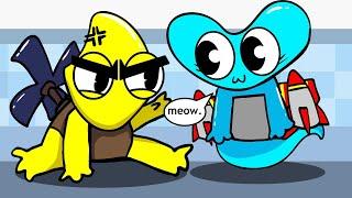 Zai zai meow meow Meme 4 // Rainbow friends Chapter 2 // Yellow and Cyan