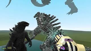 Garry's Mod dinosaur and godzilla