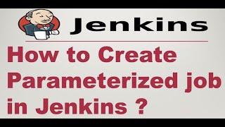 How to create and use Jenkins parameterized jobs - freestyle #jenkins #freestyle #parameter