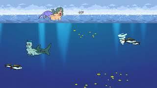 Hungry Mermaid game! #big #bellystuffing #vore #game