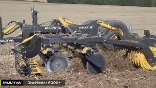 Multiva DiscMaster 6000+ disc cultivator in oilseed rape stubble