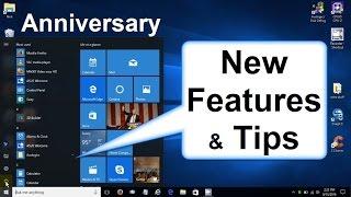 Windows 10 Anniversary Update: New Features 2016 Review/Preview Walkthrough - New DARK MODE