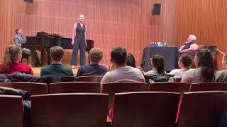 Greta's Master Class with Marilyn Horne at Oberlin Conservatory, December 2019