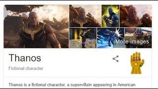 Thanos "Snap" Google Easter Egg