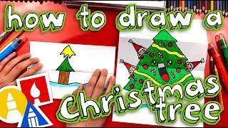 How To Draw A Christmas Tree (Folding Surprise)