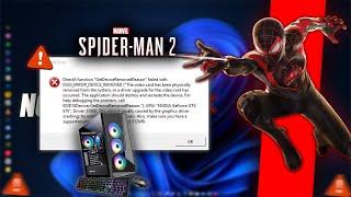 How to Fix DXGI ERROR DEVICE HUNG in Marvel’s Spider-Man 2 | Display Driver Issues