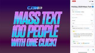 Mass Text 100 People in Minutes with iOS Shortcuts! [iOS 14 compatible]