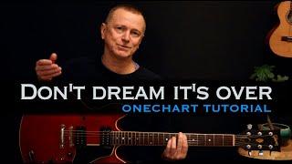 Don't dream it's over Crowded House guitar lesson tutorial including solos [free tab]