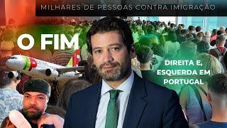 MANIFESTAÇÃO CONTRA IMIGRAÇÃO ILEGAL DO CHEGA, MOSTRA UM PORTUGAL DIVIDIDO ENTRE DIREITA E ESQUERDA