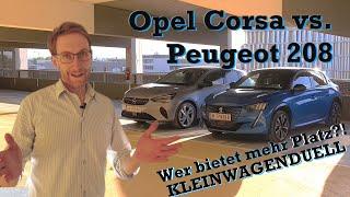 Peugeot 208 vs. Opel Corsa - Raumangebot | autofilou