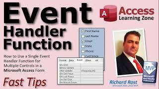 Event Handler VBA Function for Multiple Controls in Microsoft Access Forms