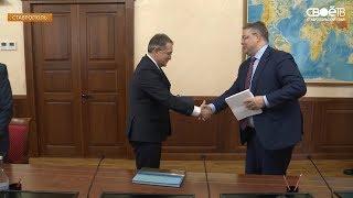 Владимир Владимиров  встретился с вице-президентом Торгово-промышленной палаты  Дмитрием Курочкиным