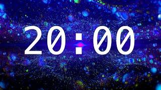 20 Minute Countdown Timer with Alarm | Abstract Spheres | Calming Music | Classroom Timers