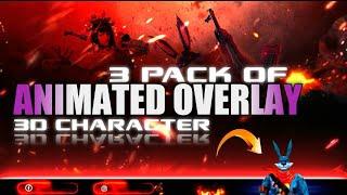 3 Free Animated Gaming Overlay Pack || 3D Character Movement || Download From Description