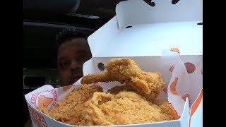 ASMR POPEYES Fried Chicken *No Talking* Eating Sounds