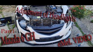 Mazda 6 GH - Adjustment of HeadLights Part1