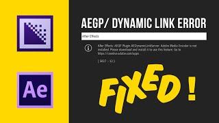 AEGP Plugin AE Dynamic link Error ALTERNATE SOLUTION