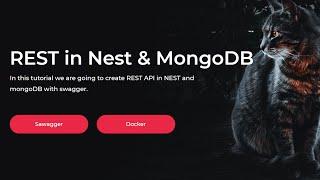 NEST MongoDB REST API | Swagger | Docker | Node | Mongoose