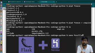 How to deploy a Flask app on Heroku:Hands-on!